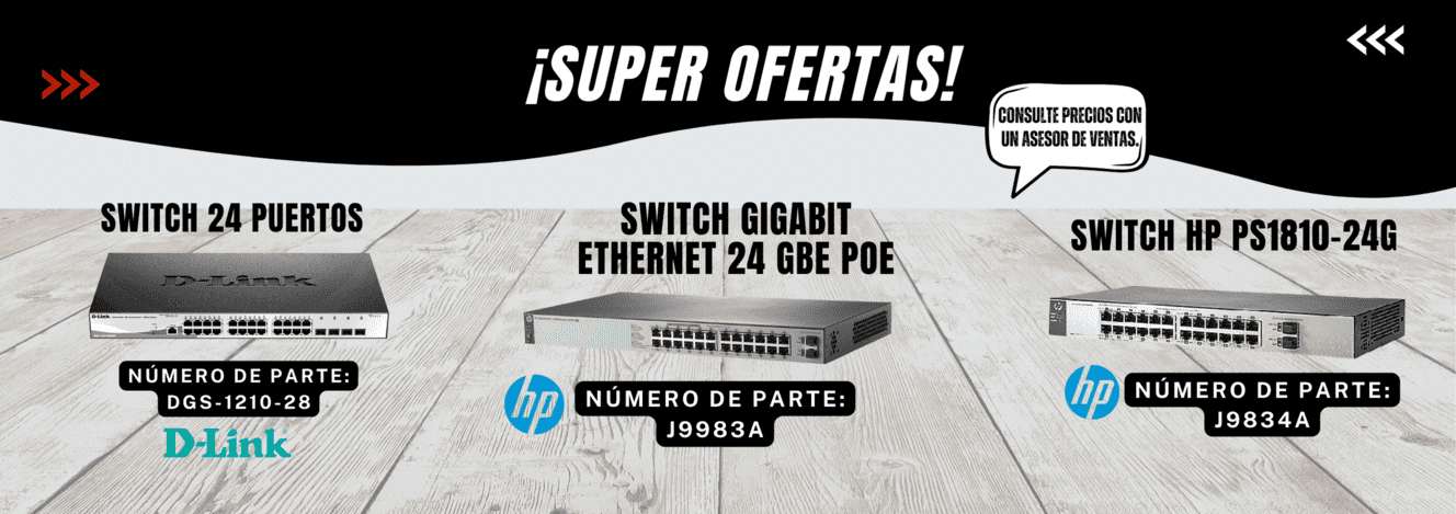 Switch D-link, hp
